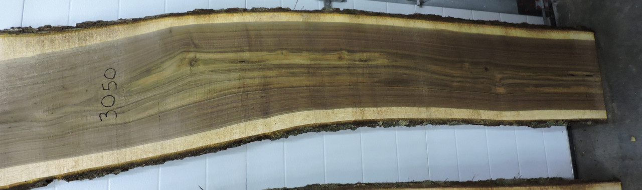 4/4 Walnut Live Edge Slab - 3050