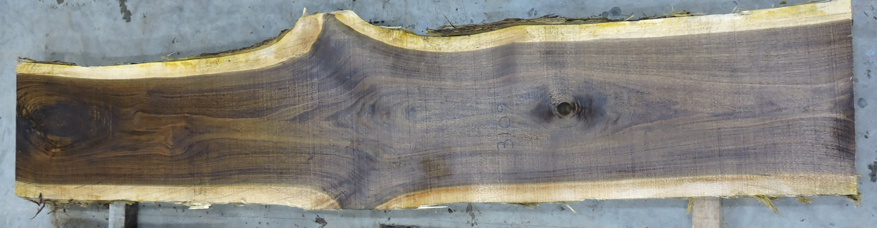 10/4 Walnut Live Edge Slab - 3109