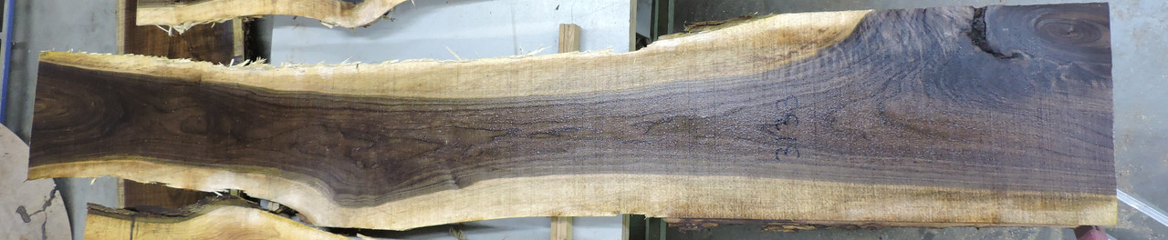 6/4 Walnut Live Edge Slab - 3133