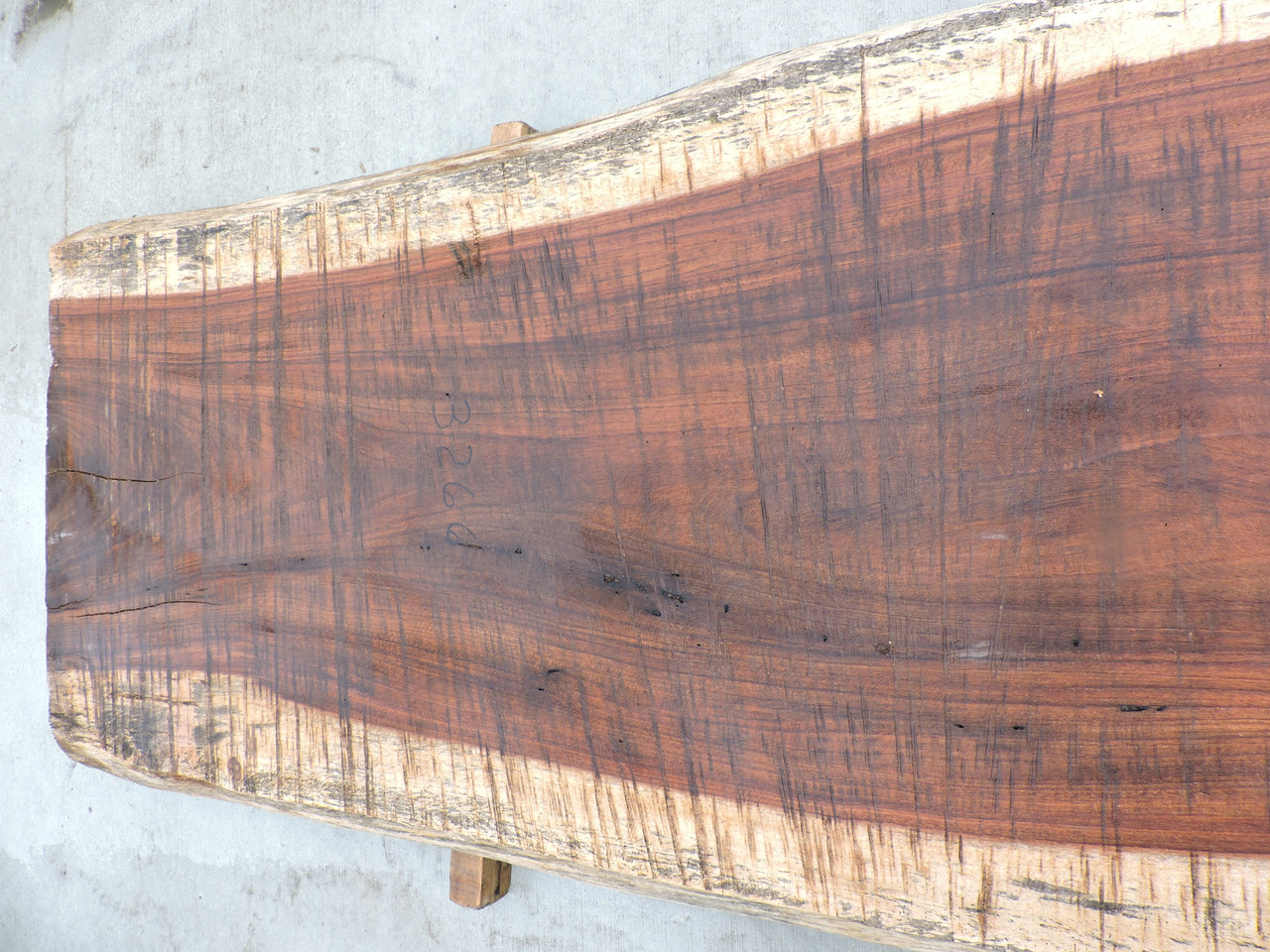 12/4 Guanacaste Live Edge Table Top slab 3266