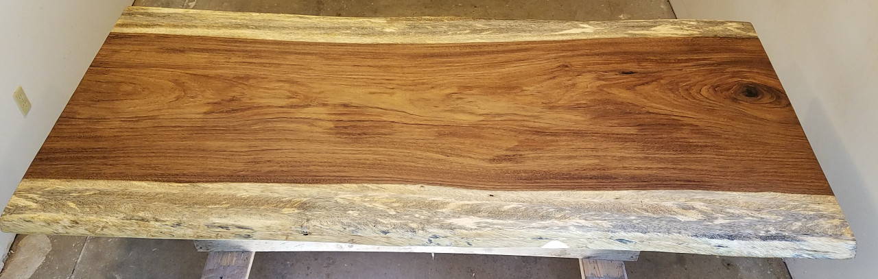 Sold - Finished Guanacaste - Parota Live Edge Table Top slab 5101