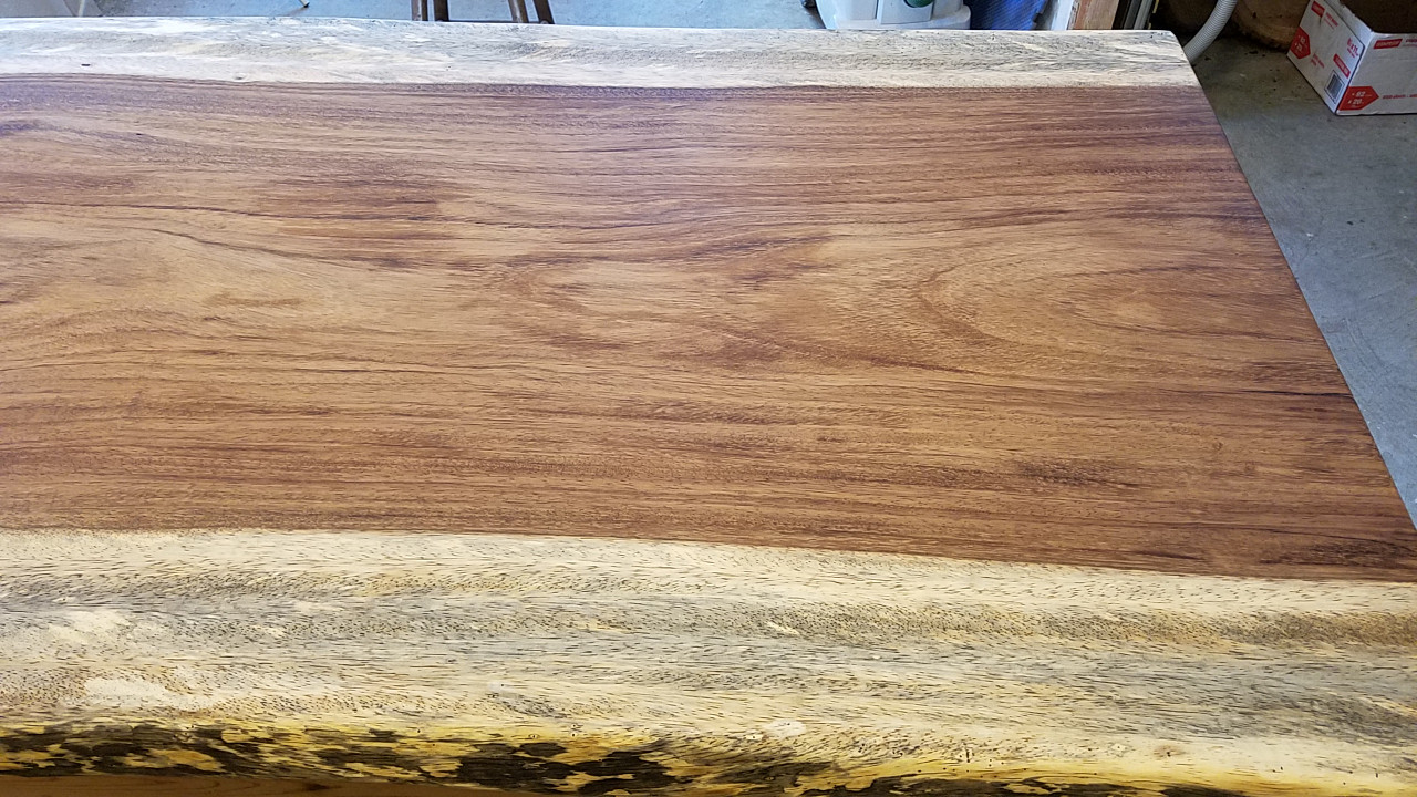 Sold - Finished Guanacaste - Parota Live Edge Table Top slab 5101