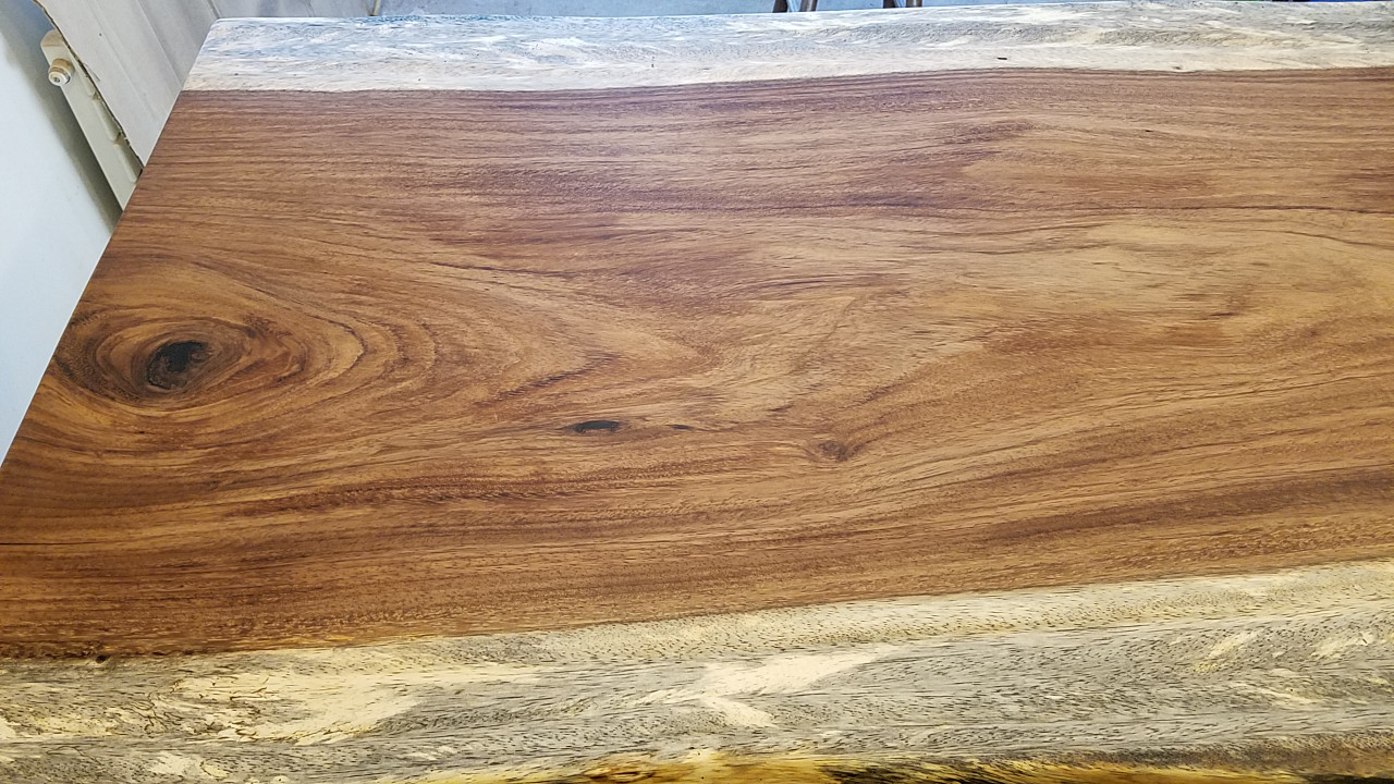 Sold - Finished Guanacaste - Parota Live Edge Table Top slab 5101