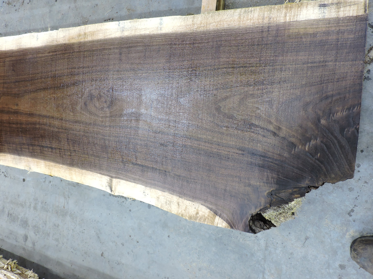 10/4 Bookmatched Walnut Live Edge Slabs - 3101 B