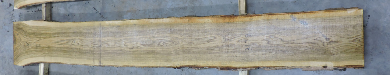 8/4 White Oak Live Edge Slab - 3179