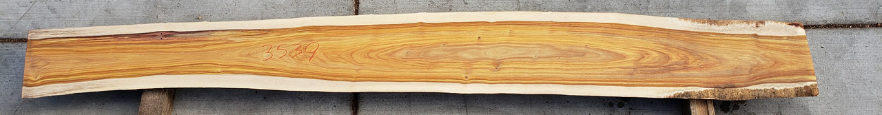 5/4 Canarywood Live Edge Slab 3539