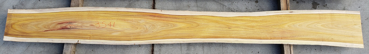 5/4 Canarywood Live Edge Slab 3541