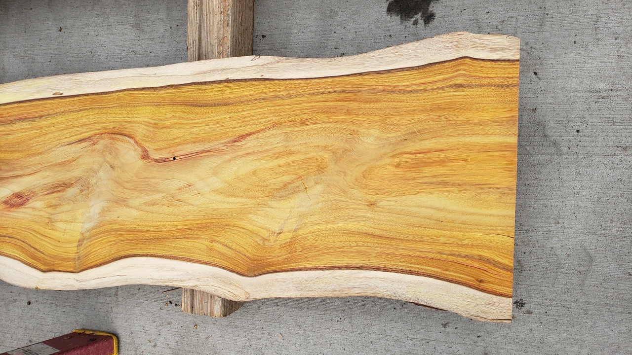 5/4 Canarywood Live Edge Slab 3553