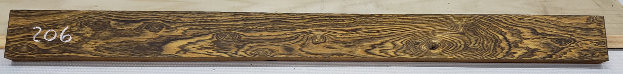 4/4 Figured Bocote surfaced board 206