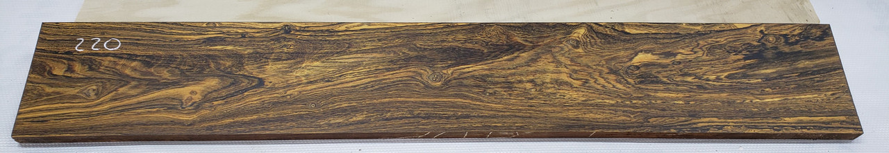 4/4 Figured Bocote surfaced board 220