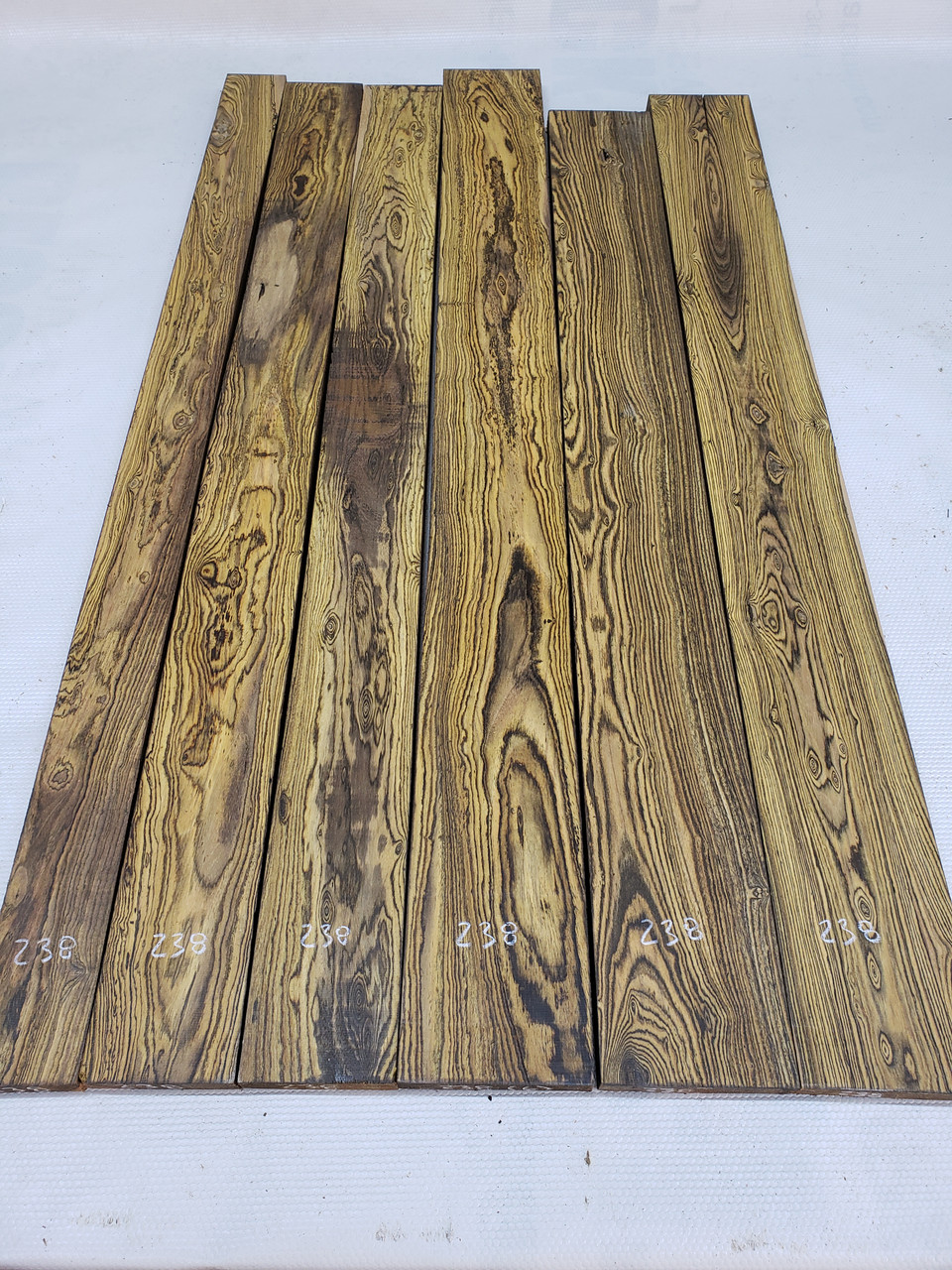 4/4 Bocote Table top Set 238