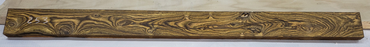 4/4 Figured Bocote surfaced board 253