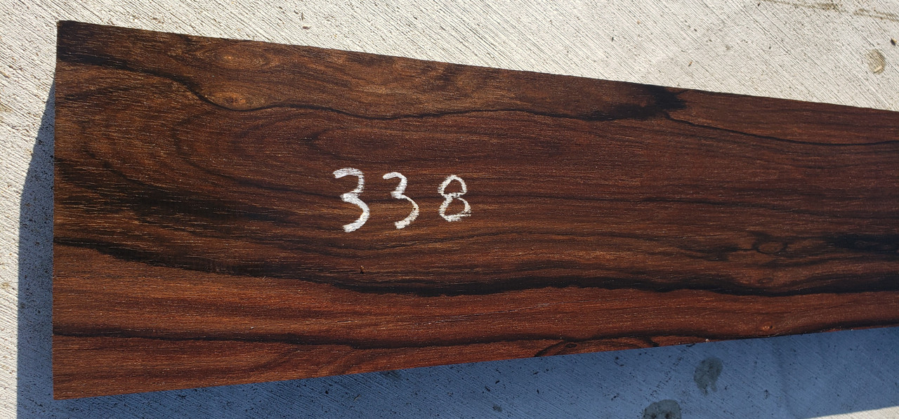 4/4 Ziricote surfaced board 338
