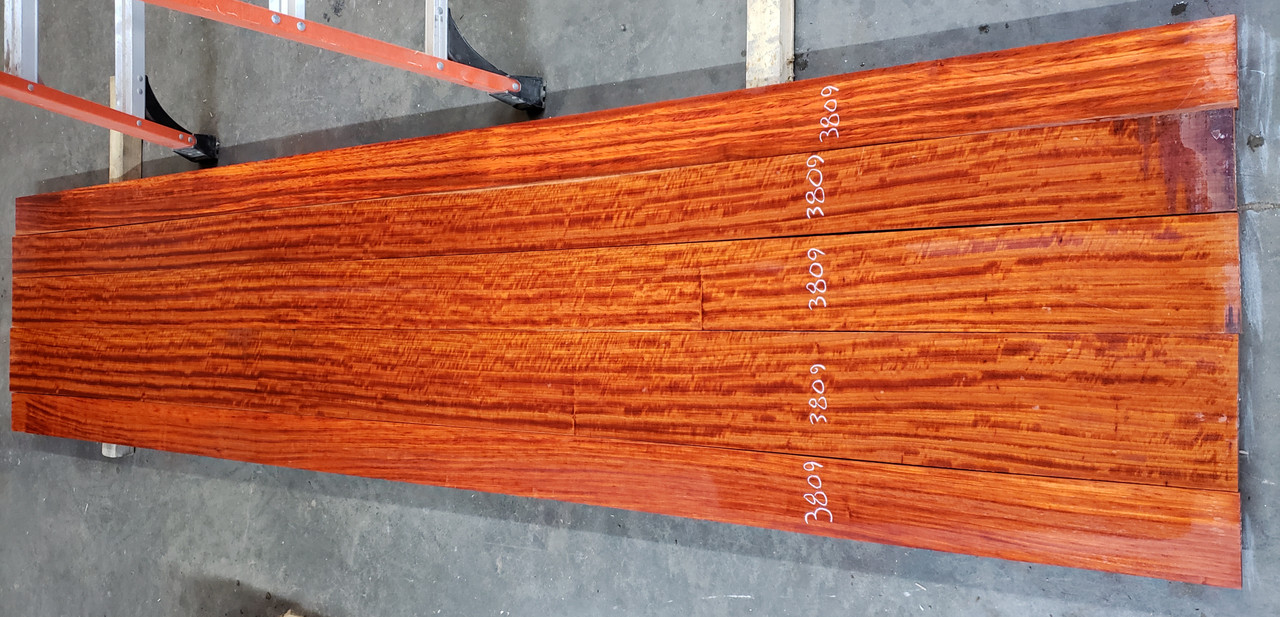 4/4 Padauk Quartersawn board set P3809