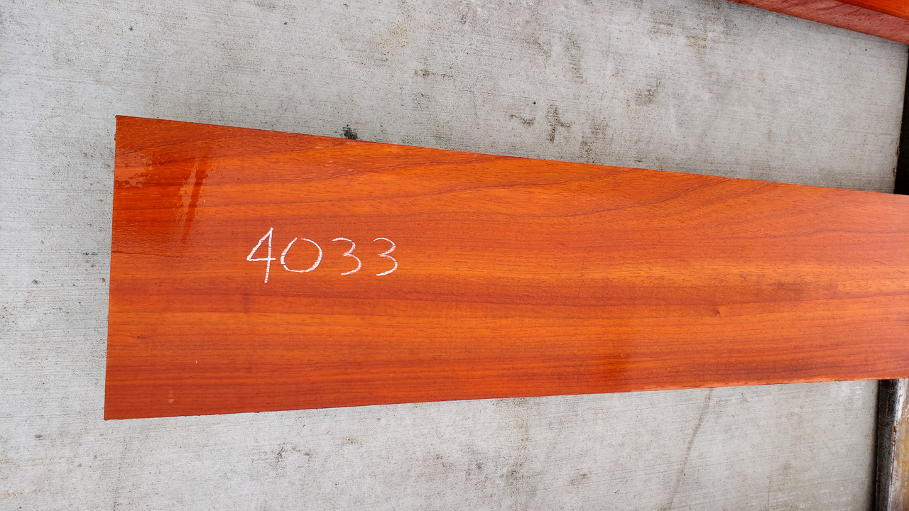 12/4 Padauk surfaced board 4033