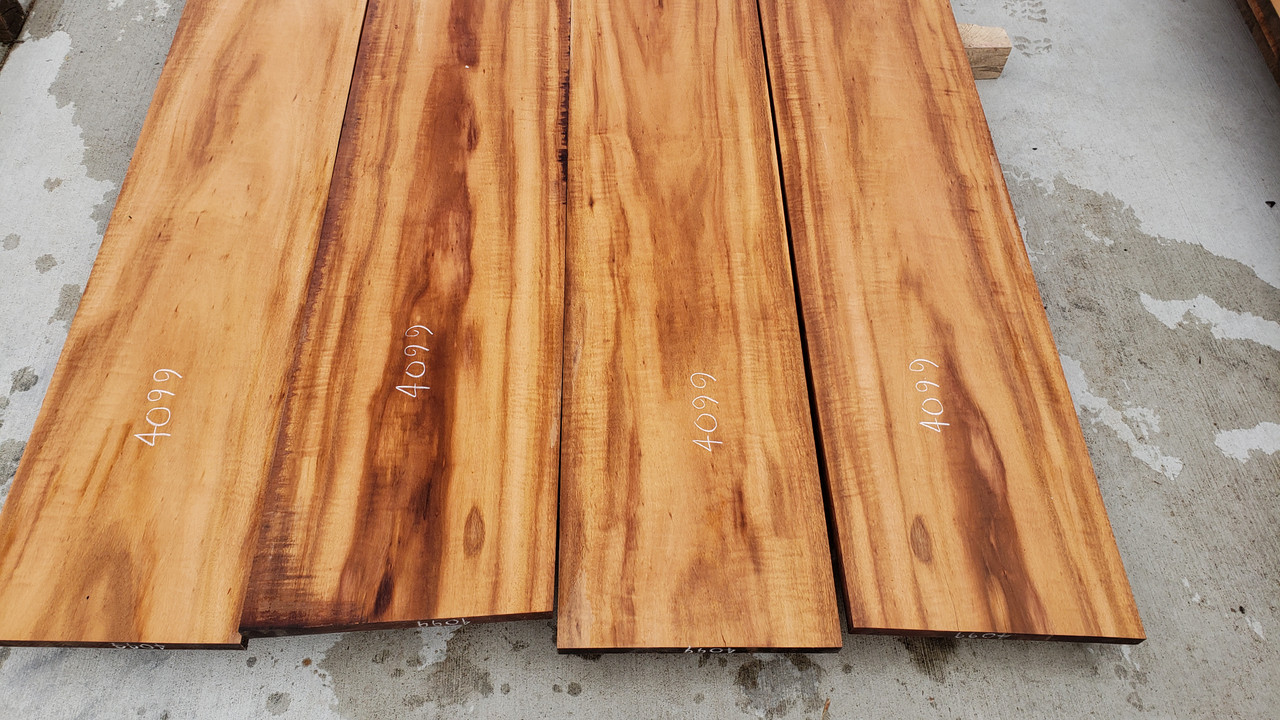 4/4 Tigerwood Curly Table Top set 4099