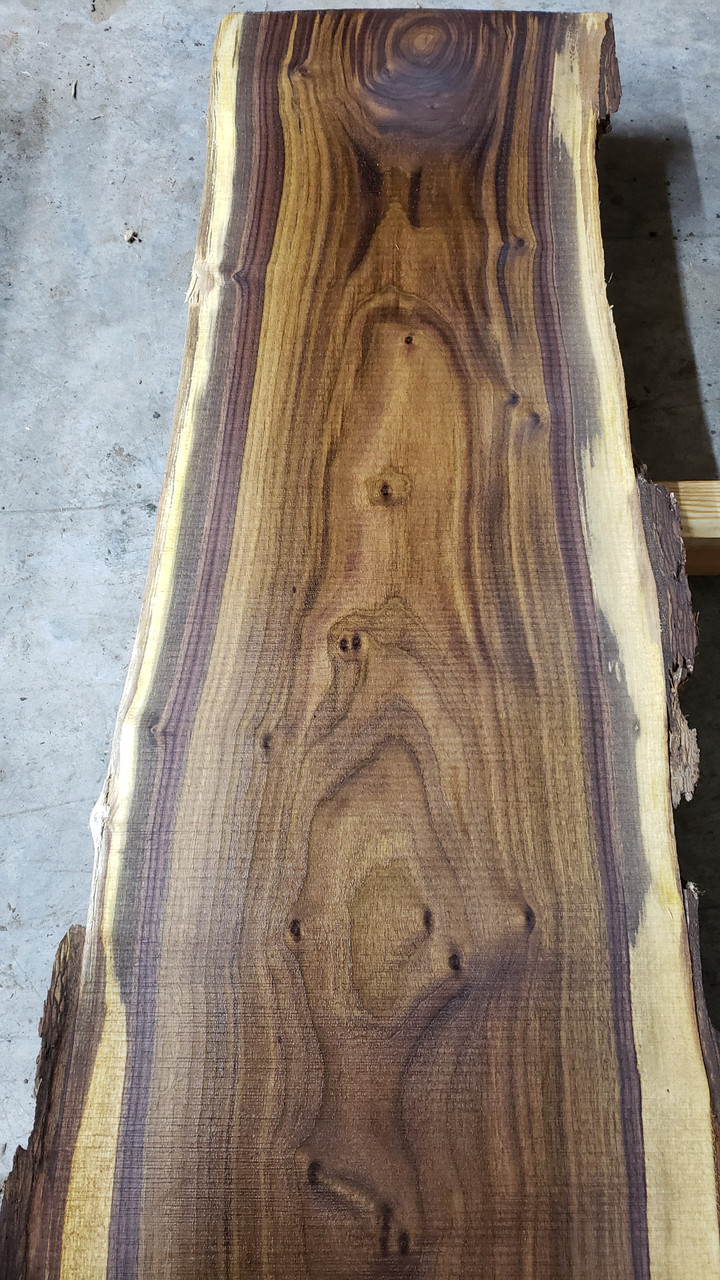 12/4 Walnut Live Edge Slab - W3858