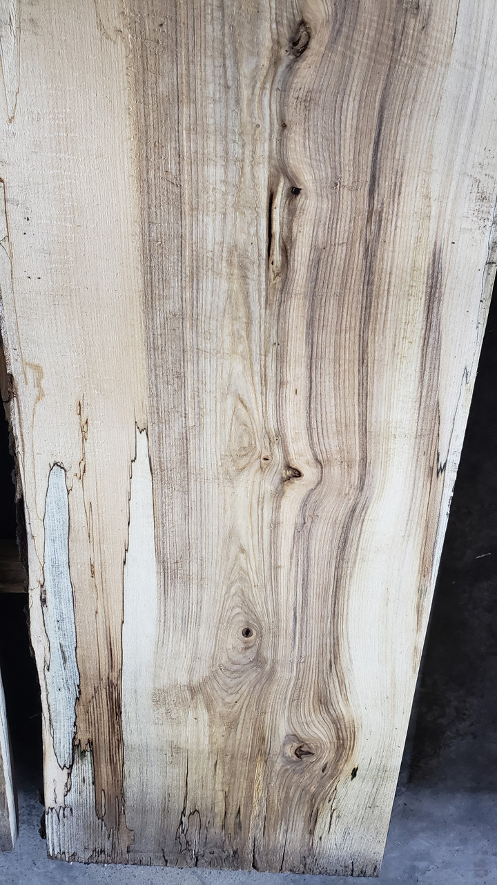 8/4  Spalted Hackberry Slab - 3895