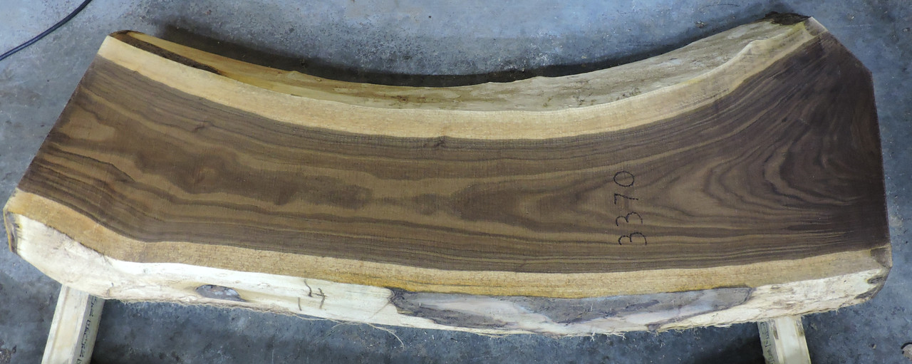 12/4 Walnut Live Edge Slab - 3370