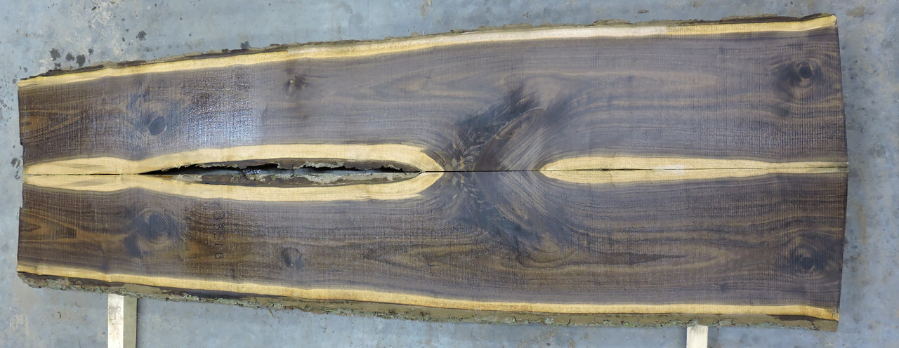 8/4 Bookmatched Walnut Live Edge SlabS - 3351 AB