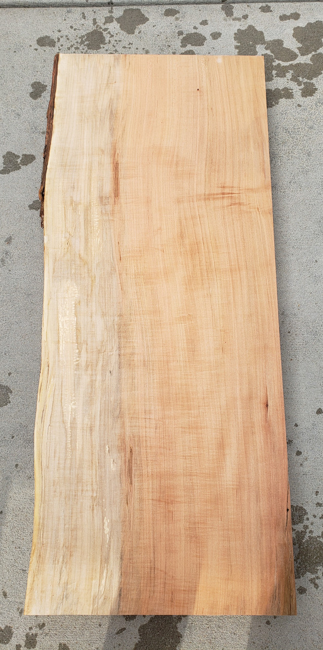 12/4 Soft Maple Live Edge Slab