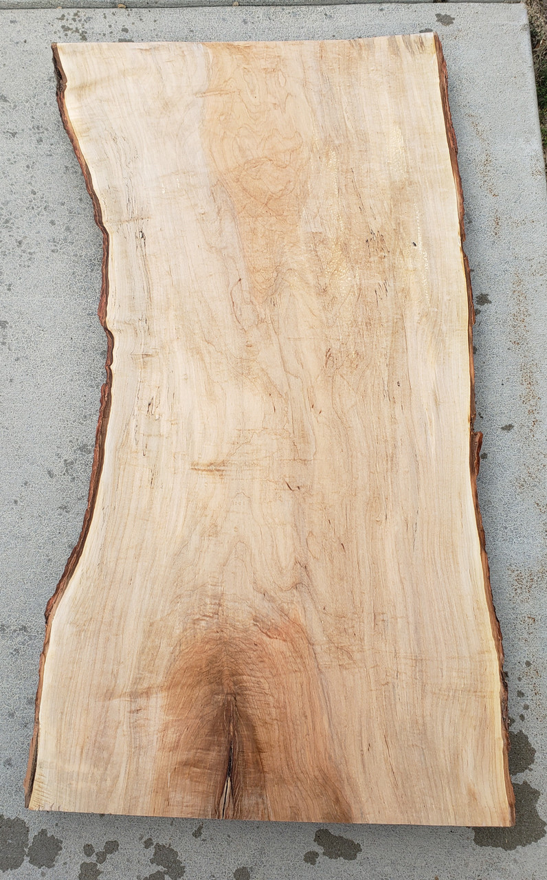 12/4 Soft Maple Live Edge Slab 4262