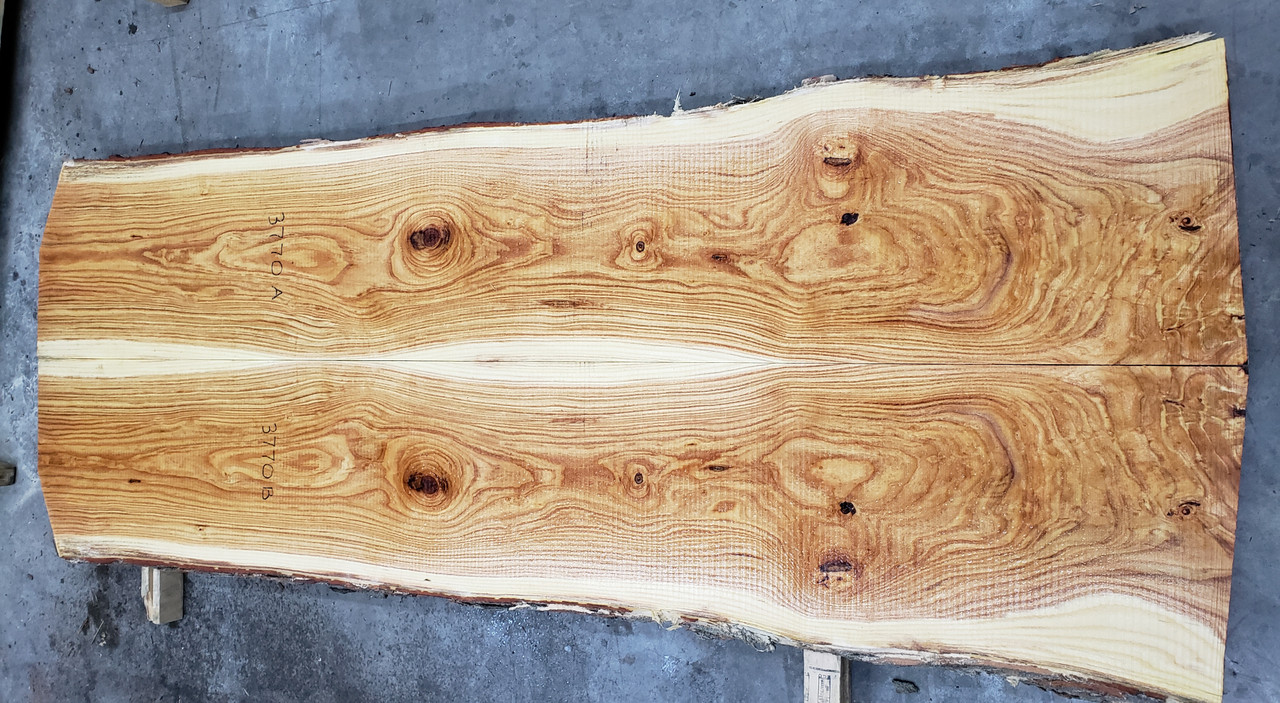 6/4 Bookmatched Honey Locust Live Edge Slabs - 3770 AB