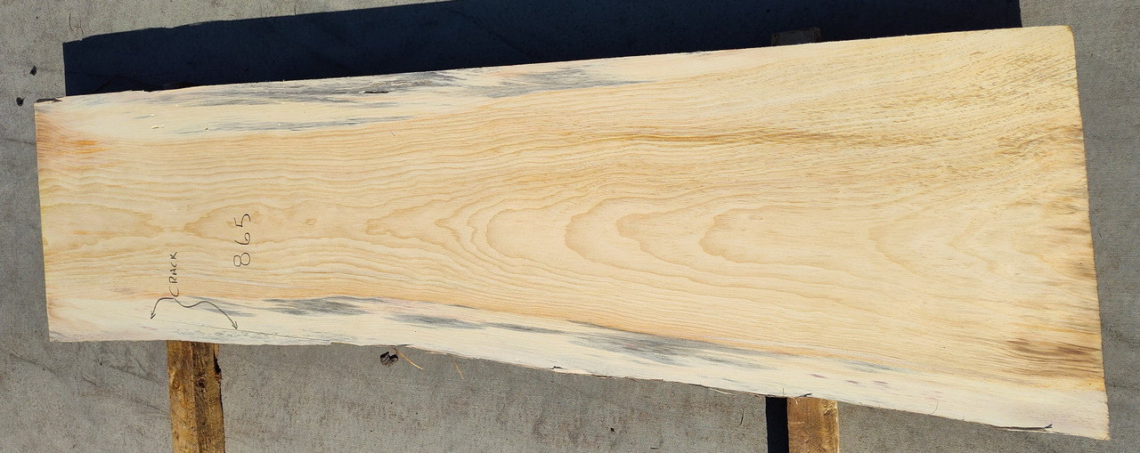 8/4 White Pine Live Edge Slab - 865