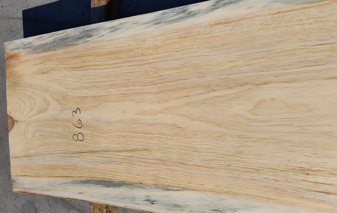 10/4 White Pine Live Edge Slab - 863