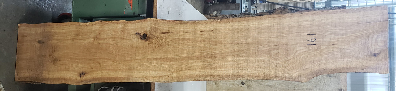 4/4 White Oak Live Edge Slab - 191