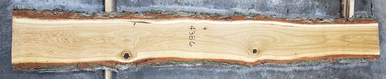 4/4 White Oak Live Edge Slab - 4386