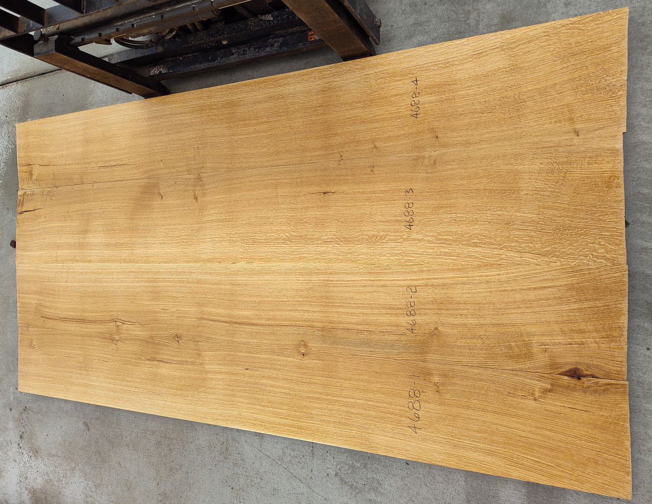 4/4 Bookmatched Rift White Oak Set - 4688