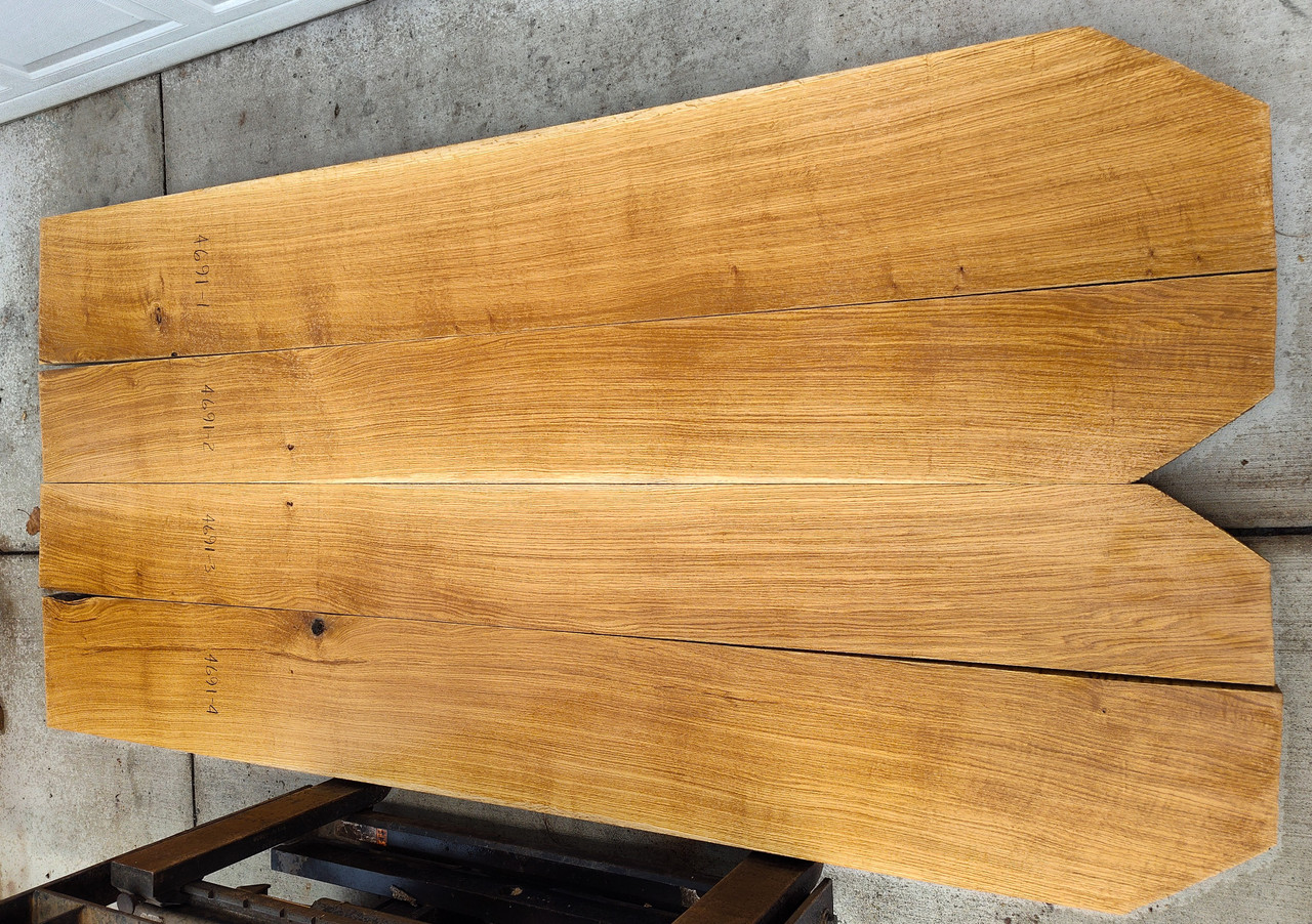 8/4 Bookmatched Rift White Oak  Table Top Set - 4691