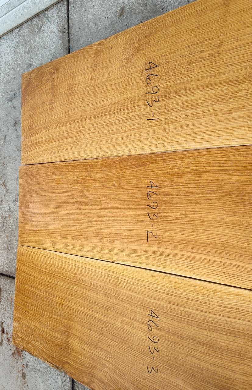 8/4 Bookmatched Rift White Oak  Table Top Set - 4693