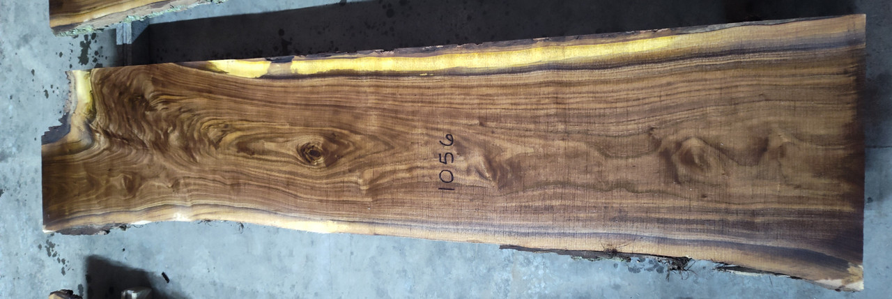 12/4 Walnut Live Edge Slab 1056