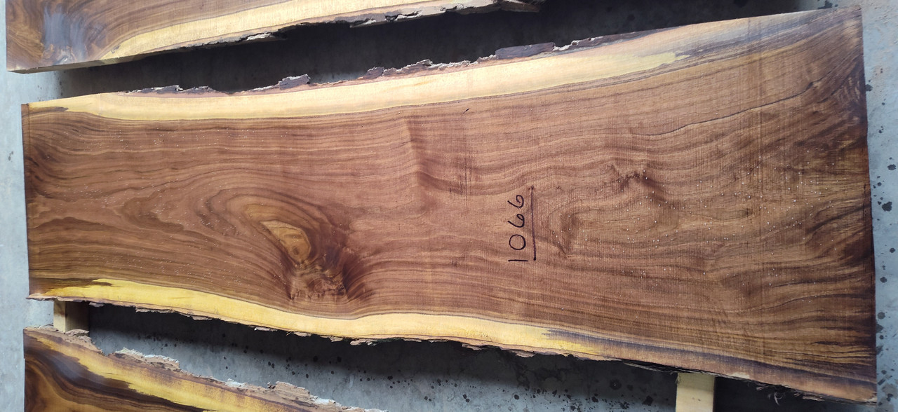 10/4 Walnut Live Edge Slab 1066
