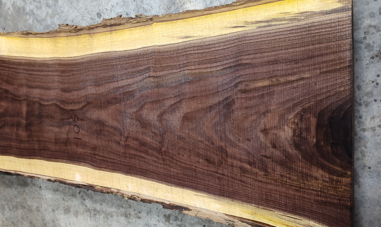 10/4 Walnut Live Edge Slab 1051
