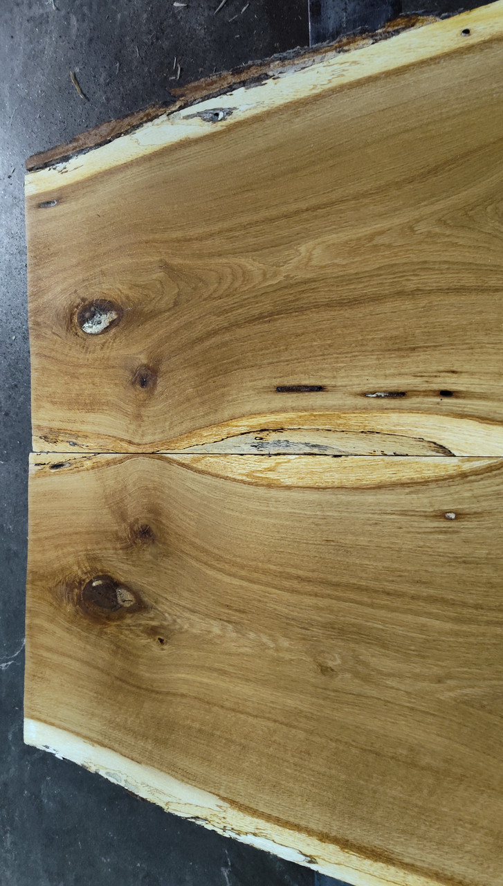 8/4 Bookmatched White Oak Live Edge Slabs - 4240 AB