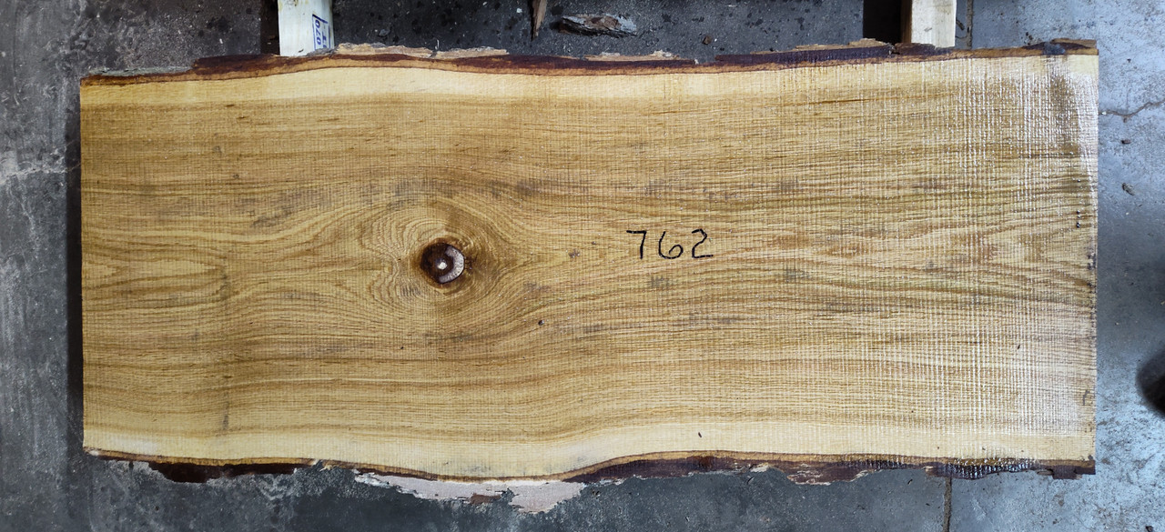 8/4 White Oak Live Edge Slab -762
