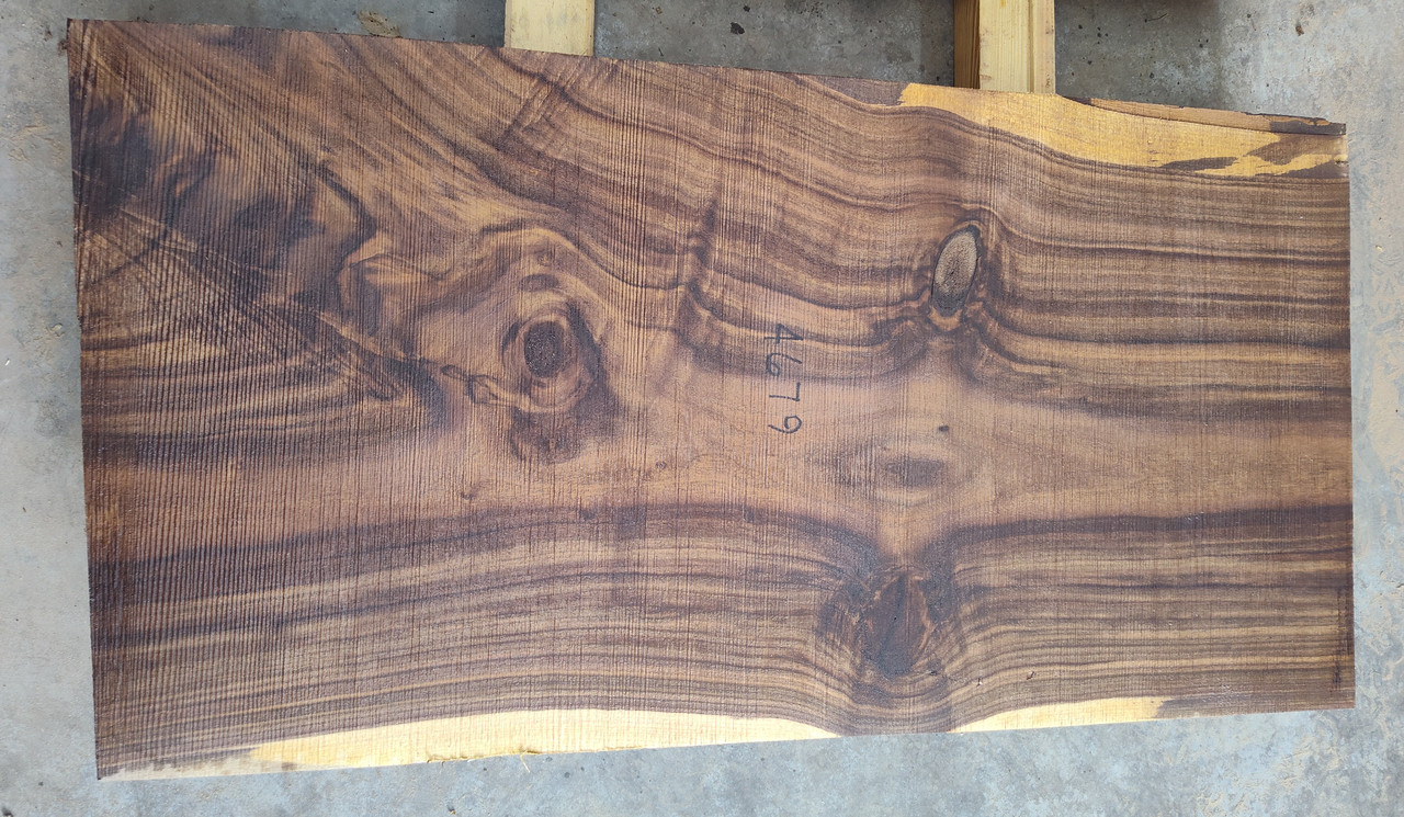 8/4 Walnut Live Edge Slab 4679