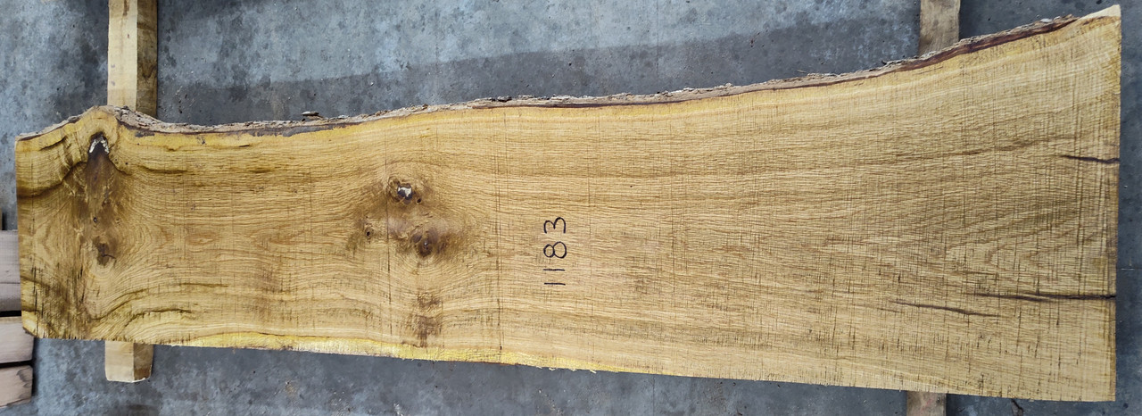 8/4 White Oak Live Edge Slab -1183