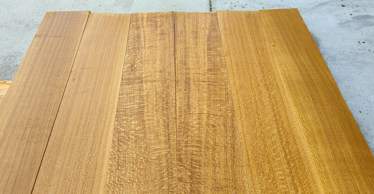 8/4 Bookmatched Quarter-sawn White Oak  Table Top Set - 4863