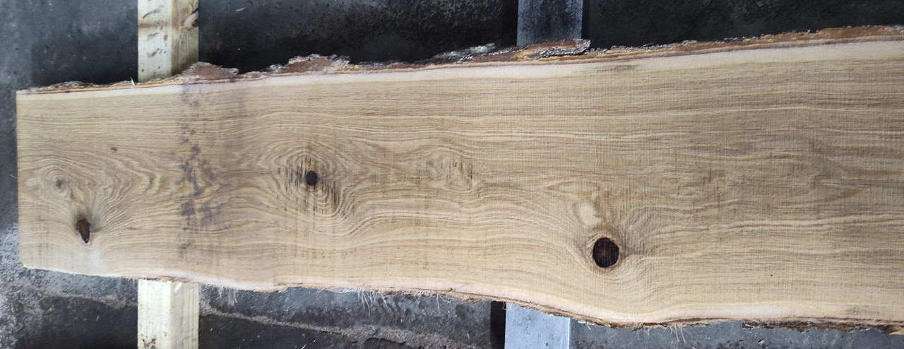 8/4 White Oak Live Edge Slab -727