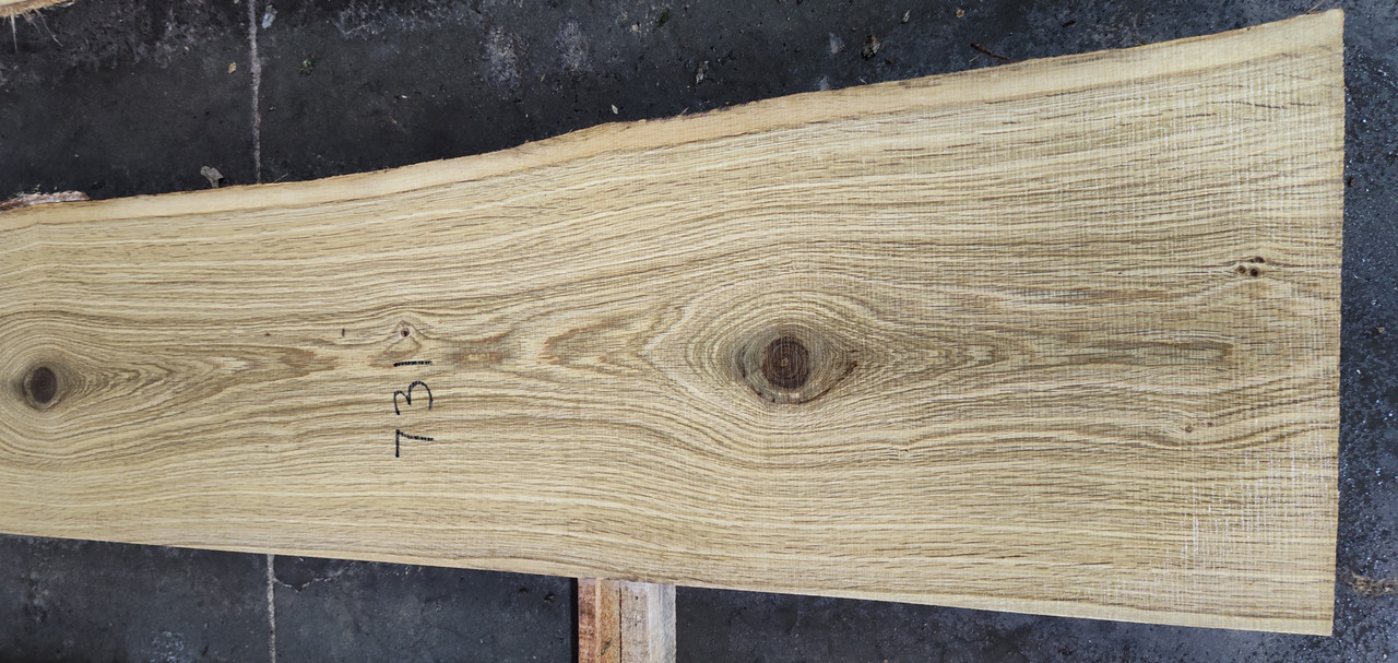 8/4 White Oak Live Edge Slab -731
