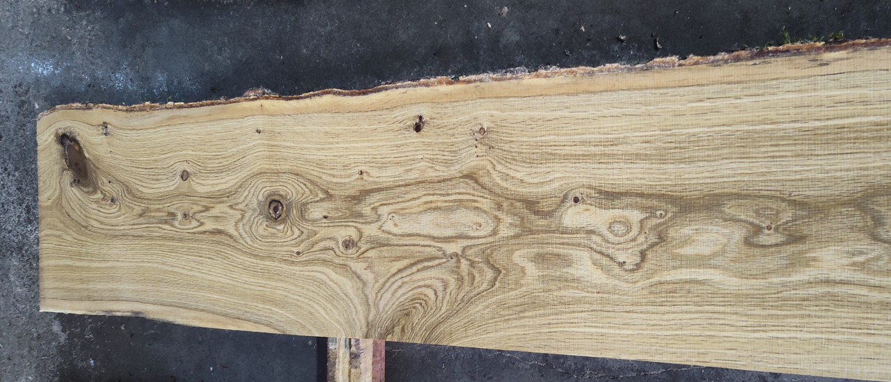 8/4 White Oak Live Edge Slab -731