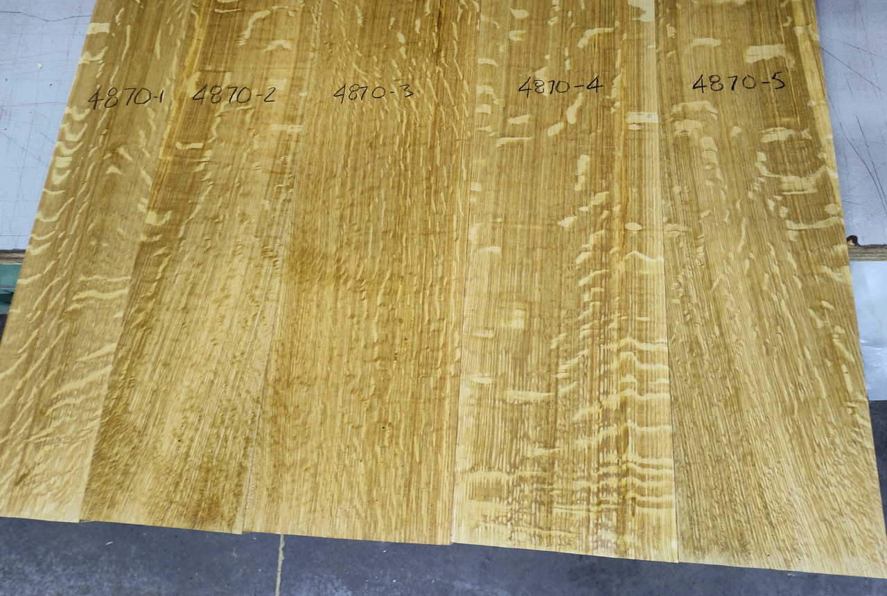 Bookmatched Quarter-sawn White Oak  Table Top Set - 4870