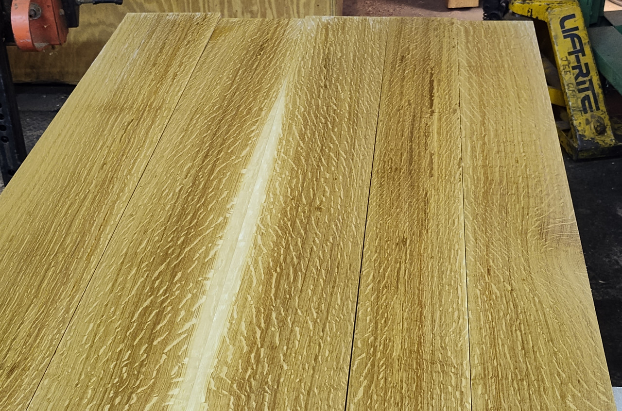 Bookmatched Quarter-sawn White Oak  Table Top Set - 4871
