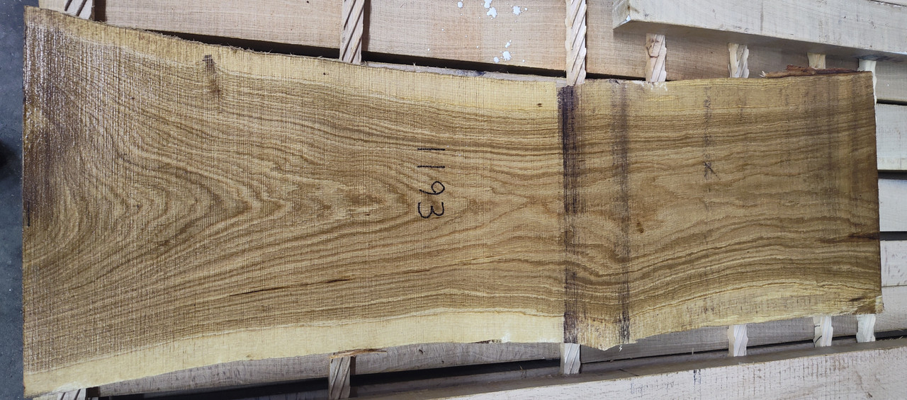 8/4 White Oak Live Edge Slab -1193