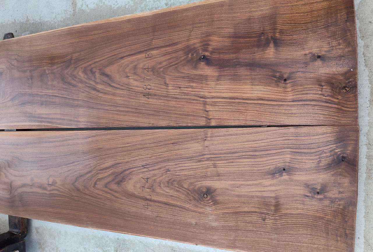 Bookmatched Walnut Boards - 4874 AB