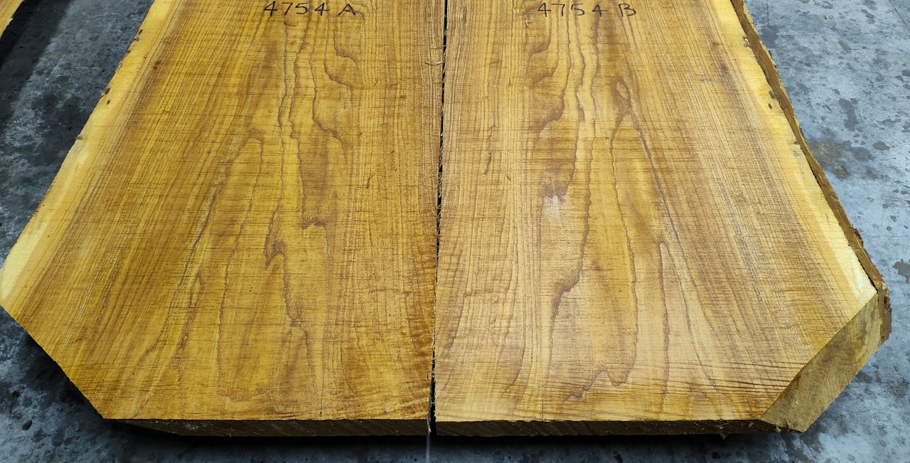 8/4 Bookmatched Ash Live Edge Slabs -4754 AB